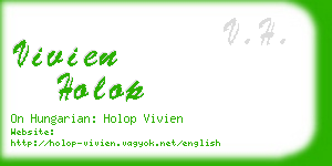 vivien holop business card
